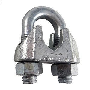 Duty Drop Forged Cable Saddle Clamp Wire Rope Clip Campbell 5/8" Galvanized Hvy 