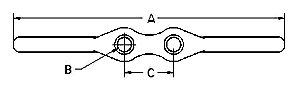 flagpole cleat drawing
